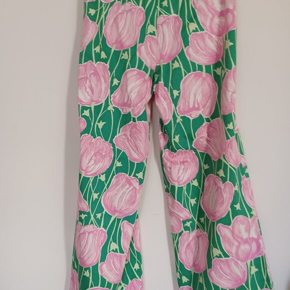 Lilly Pulitzer Pants 6 "Towering Tulips" Rare HTF Print Spring/Easter/Passover - Picture 1 of 8